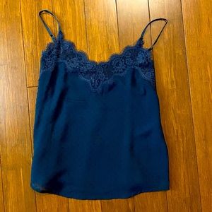 Abercrombie & Fitch navy textured camisole